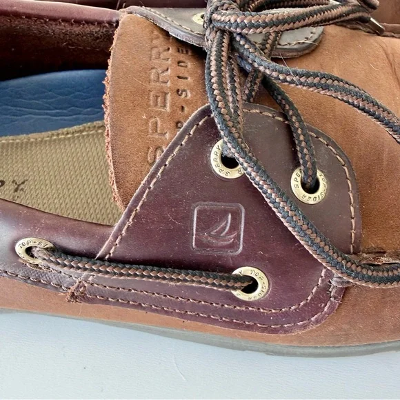 Sperry Top-Sider Mako 2-Eye Canoe Brown Moc Boat Shoes - Men’s Size 13 - Picture 8 of 15